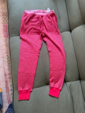 THE GREAT. Red Thermal Leggings size 0
